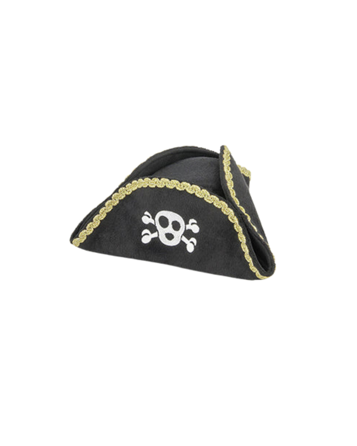 Korsan Şapkası Figürlü Hışırtılı Sesli Siyah Peluş Köpek Oyuncağı P.L.A.Y. Mutt Hatter Pirate Hat