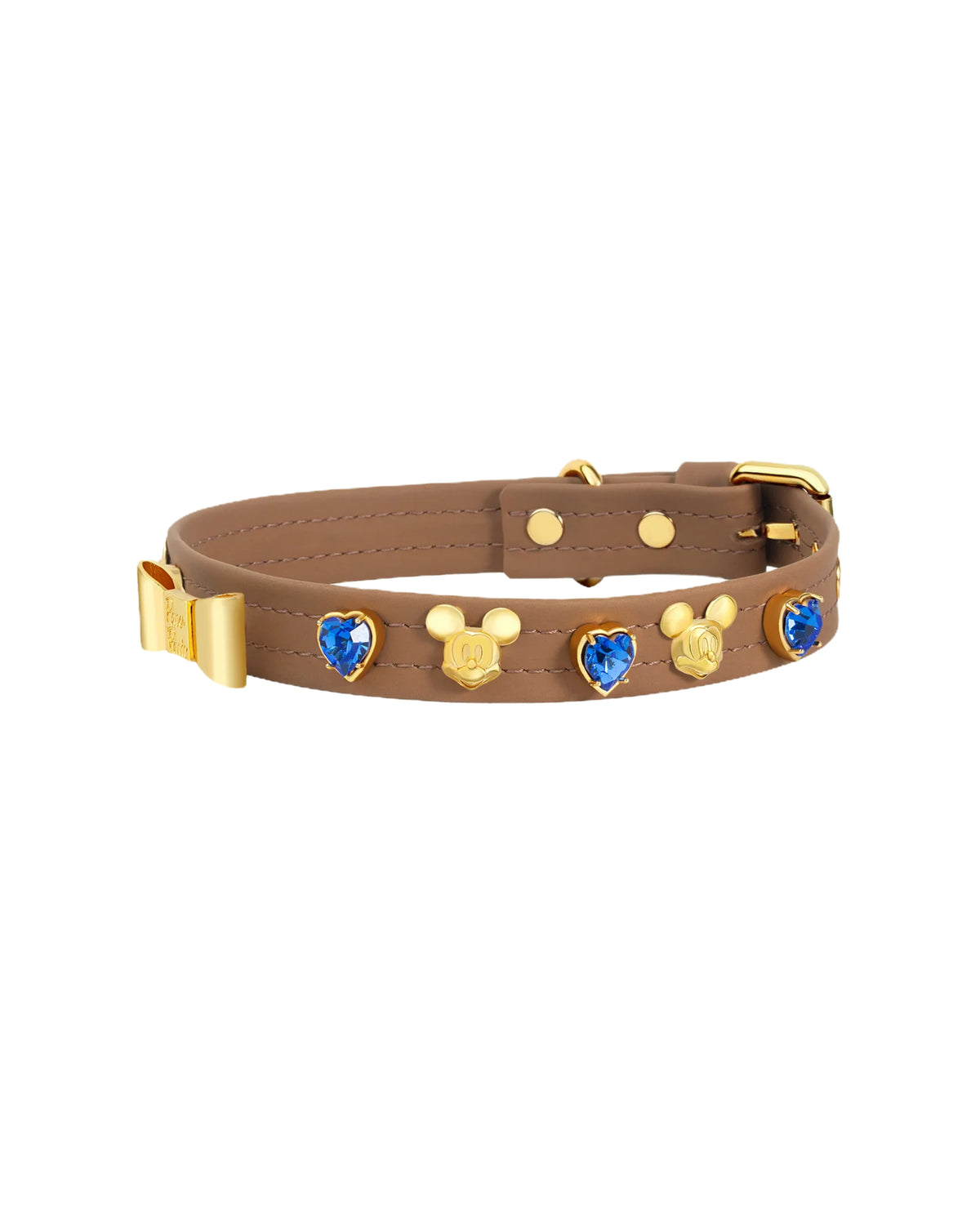 Kristal Kalp Süslemeli Köpek Boyun Tasması Paw Paris Latte Mickey Bonnie Collar