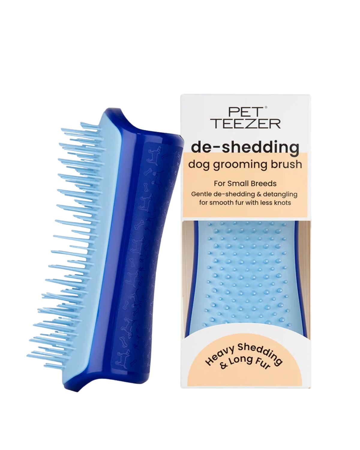 Küçük Irk Köpekler İçin Tüy Dökülme Fırçası Tangle Teezer De Shedding Dog Grooming Brush Small