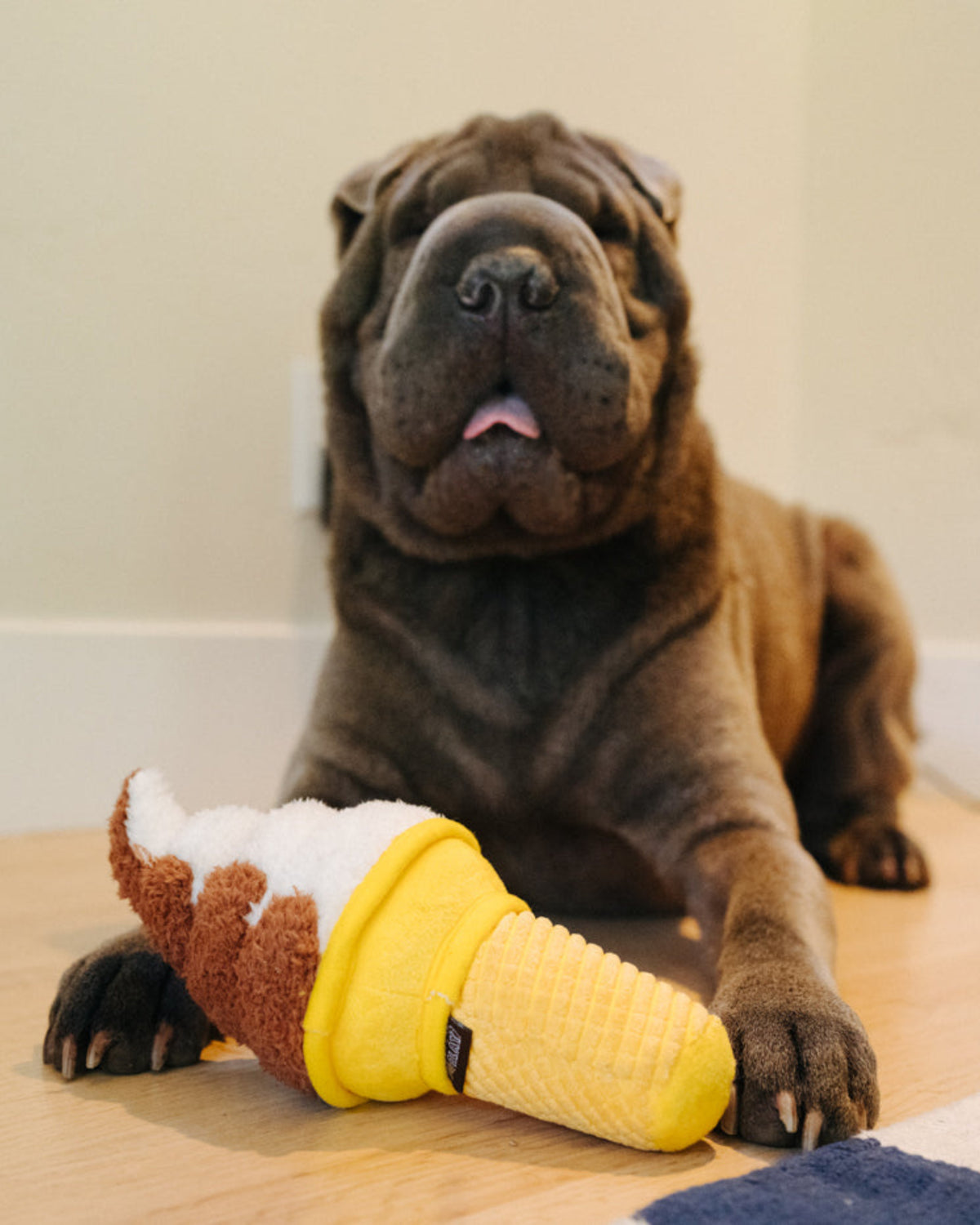 Külah Dondurma Figürlü Hışırtılı Sesli Peluş Köpek Oyuncağı P.L.A.Y. Snack Attack Swirls n’ Slobbers Soft Serve