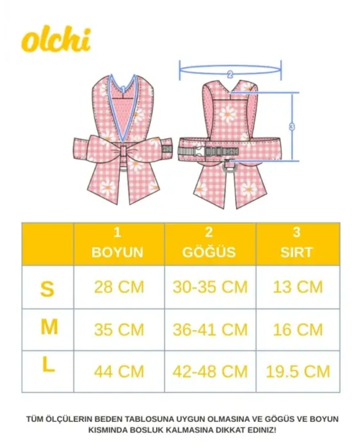 Kurdeleli Yelek Tipi Açık Mavi Köpek Göğüs Tasması Olchi Candy Ribbon Harness