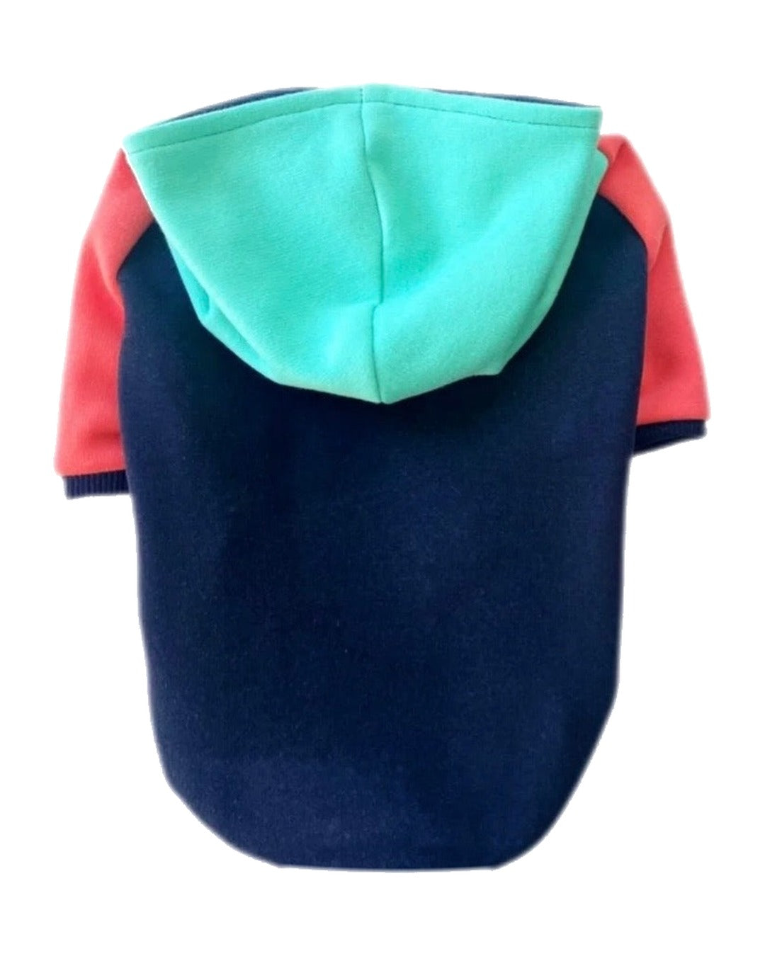 İçi Polarlı Kapüşonlu Blok Renkli Köpek Sweatshirtü Luli Pet Color Block Hoodie
