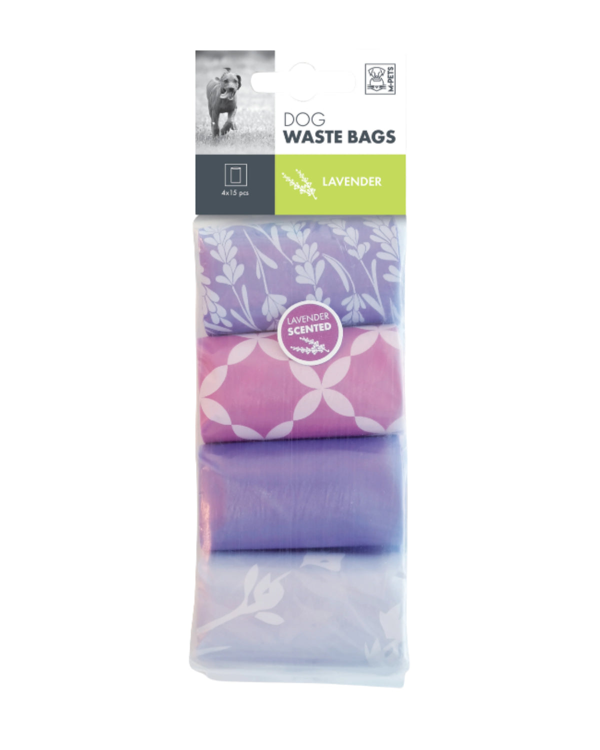 Lavanta Kokulu Köpek Kaka Poşeti M-Pets Dog Waste Bags Lavender Scented