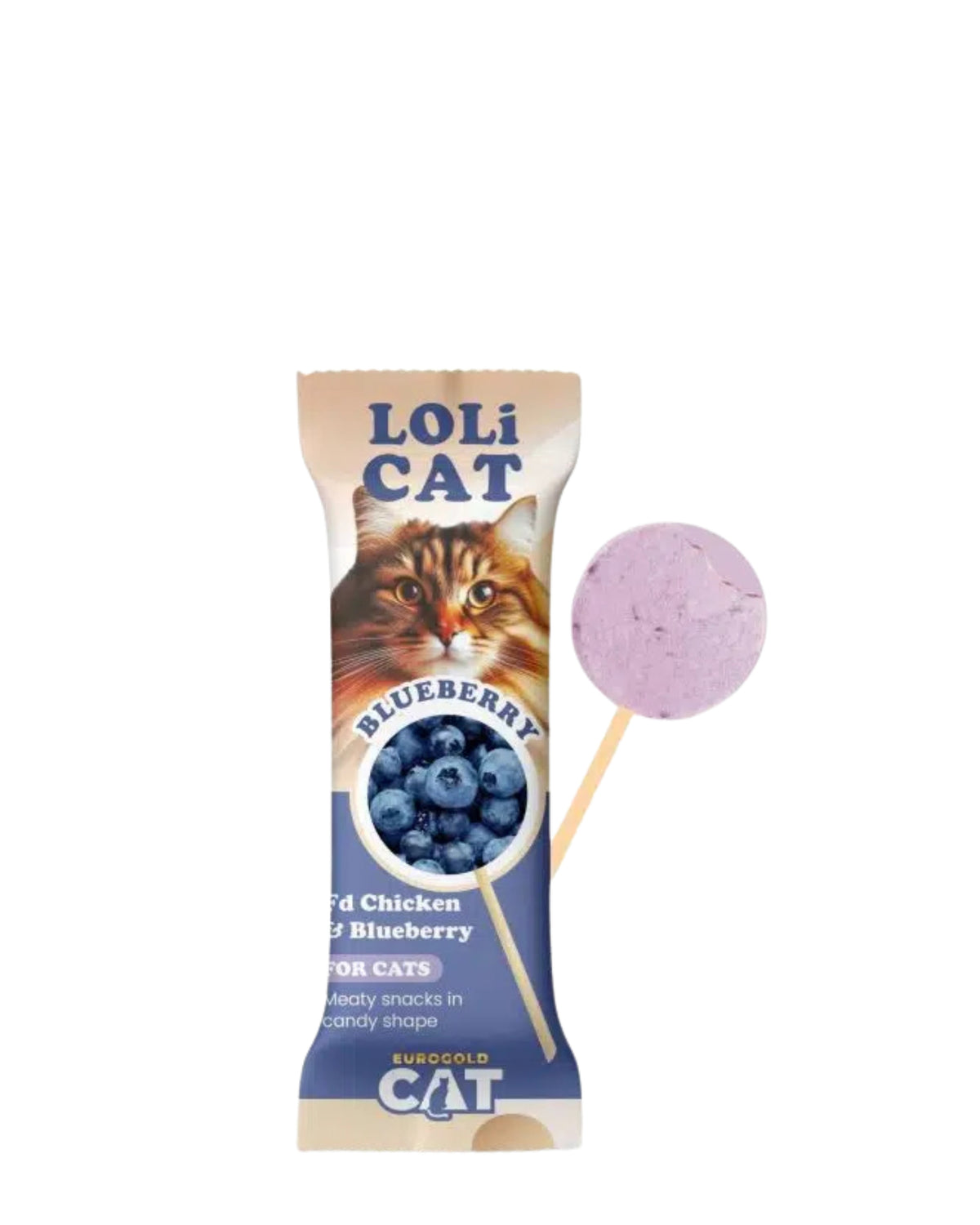 Lolipop Kedi Ödülü EuroGold LoliCat Tavuk & Yaban Mersini