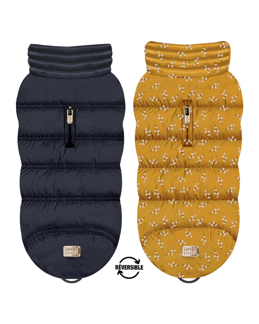 Çift Taraflı Şişme Köpek Montu Milk&Pepper Lily Reversible Down Jacket