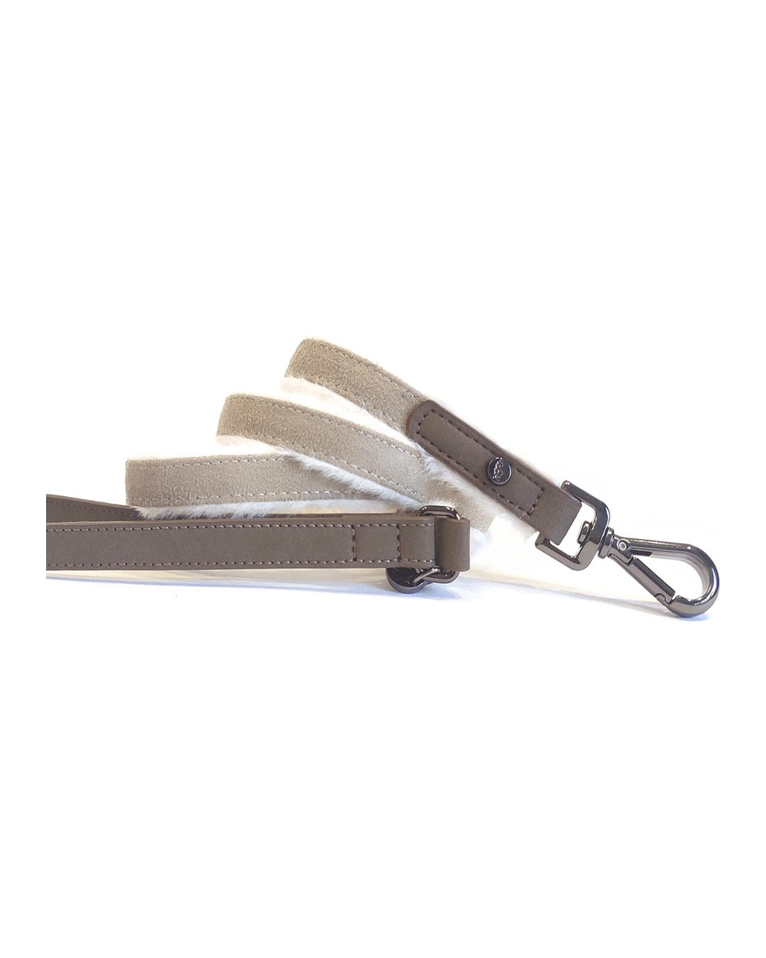 Süet Görünümlü Köpek Gezdirme Kayışı Milk&Pepper Valdemar Leash Bej