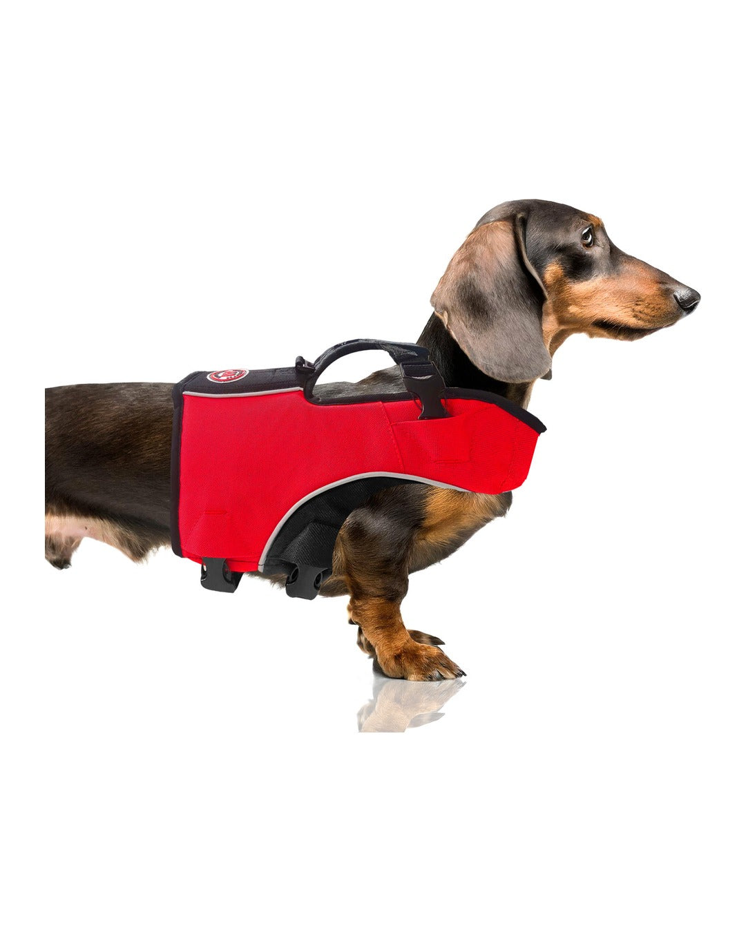 Reflektörlü Köpek Can Yeleği Milk&Pepper Swimmer Life Jacket Kırmızı