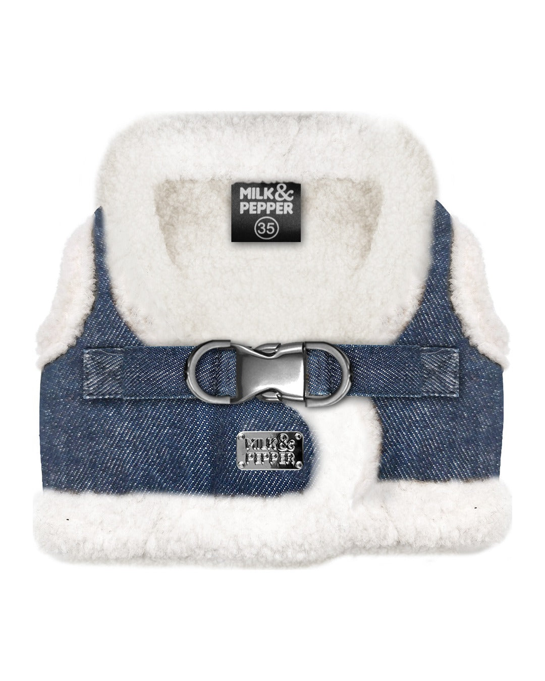 Denim Kürk Astarlı Köpek Göğüs Tasması Milk&Pepper Tyler Harness