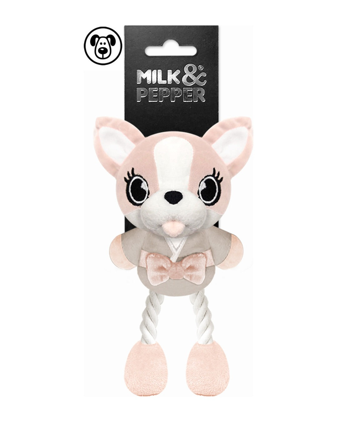 Kimonolu Peluş Chihuahua Köpek Oyuncağı Milk&Pepper Nori Toy Pembe