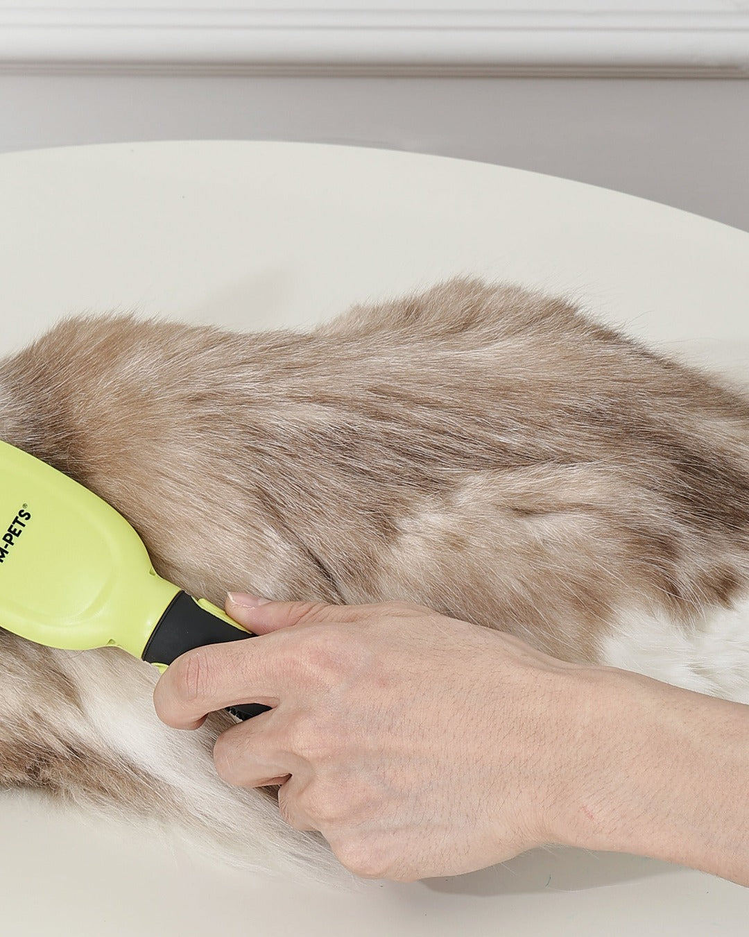 Click & Groom Değiştirilebilir Başlıklı Top Uçlu Tel Fırça Kedi ve Köpek M-Pets Click and Groom Pin Brush