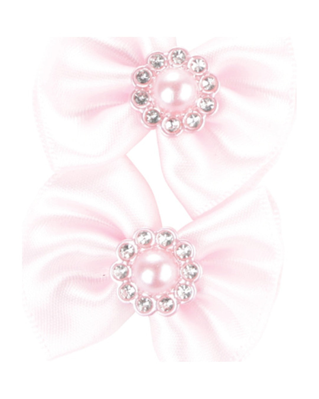 İncili Fiyonk Tüy Lastiği 2'li Pembe Kedi ve Küçük Köpek M-Pets GLAM Rubber Band with Pearl Pink