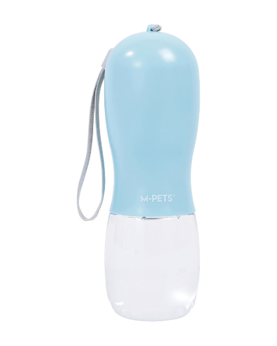 Köpek Seyahat Suluğu 300 ml Mama Bölmeli 2'si 1 Arada Açık Mavi M-Pets On the Road Blue Mist
