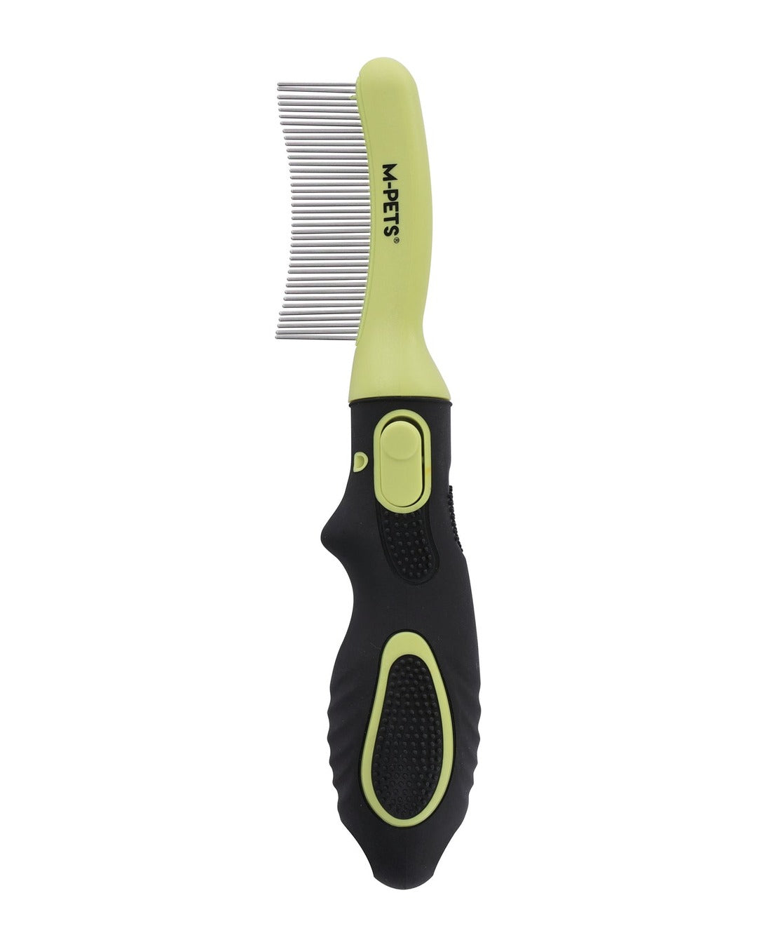 Click & Groom Değiştirilebilir Başlıklı Kavisli Metal Dişli Tüy Toplama Fırçası Kedi ve Köpek M-Pets Click and Groom Curved Brush