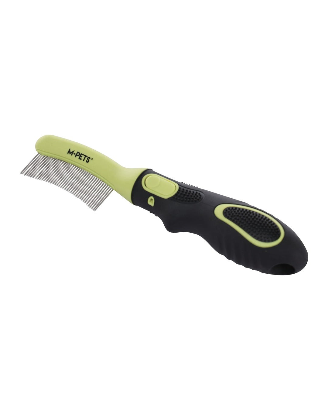 Click & Groom Değiştirilebilir Başlıklı Kavisli Metal Dişli Tüy Toplama Fırçası Kedi ve Köpek M-Pets Click and Groom Curved Brush