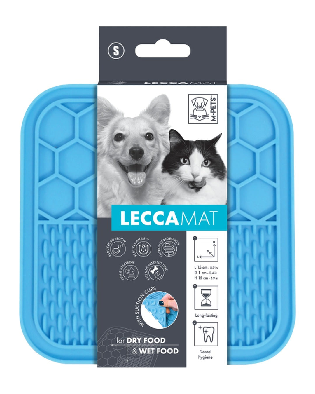 Vantuzlu Yalama Matı Yavaş Besleme Kedi ve Köpek M-Pets Lecca Mat