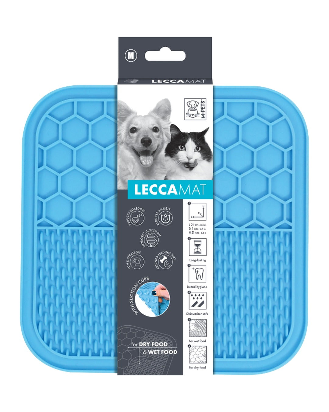 Vantuzlu Yalama Matı Yavaş Besleme Kedi ve Köpek M-Pets Lecca Mat