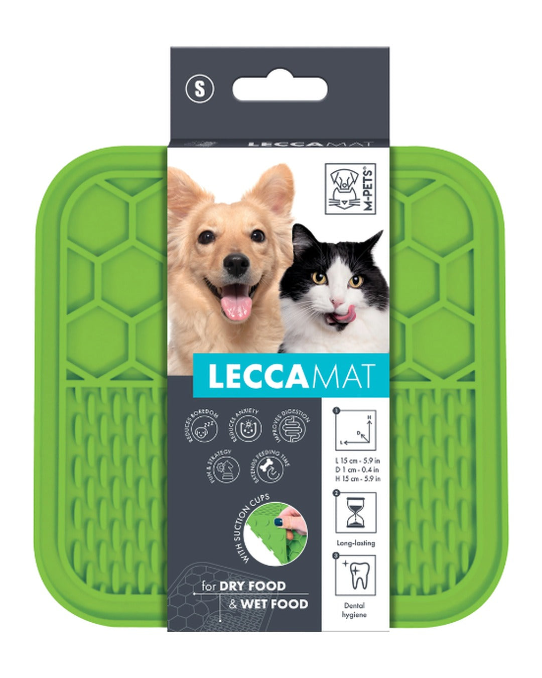Vantuzlu Yalama Matı Yavaş Besleme Kedi ve Köpek M-Pets Lecca Mat