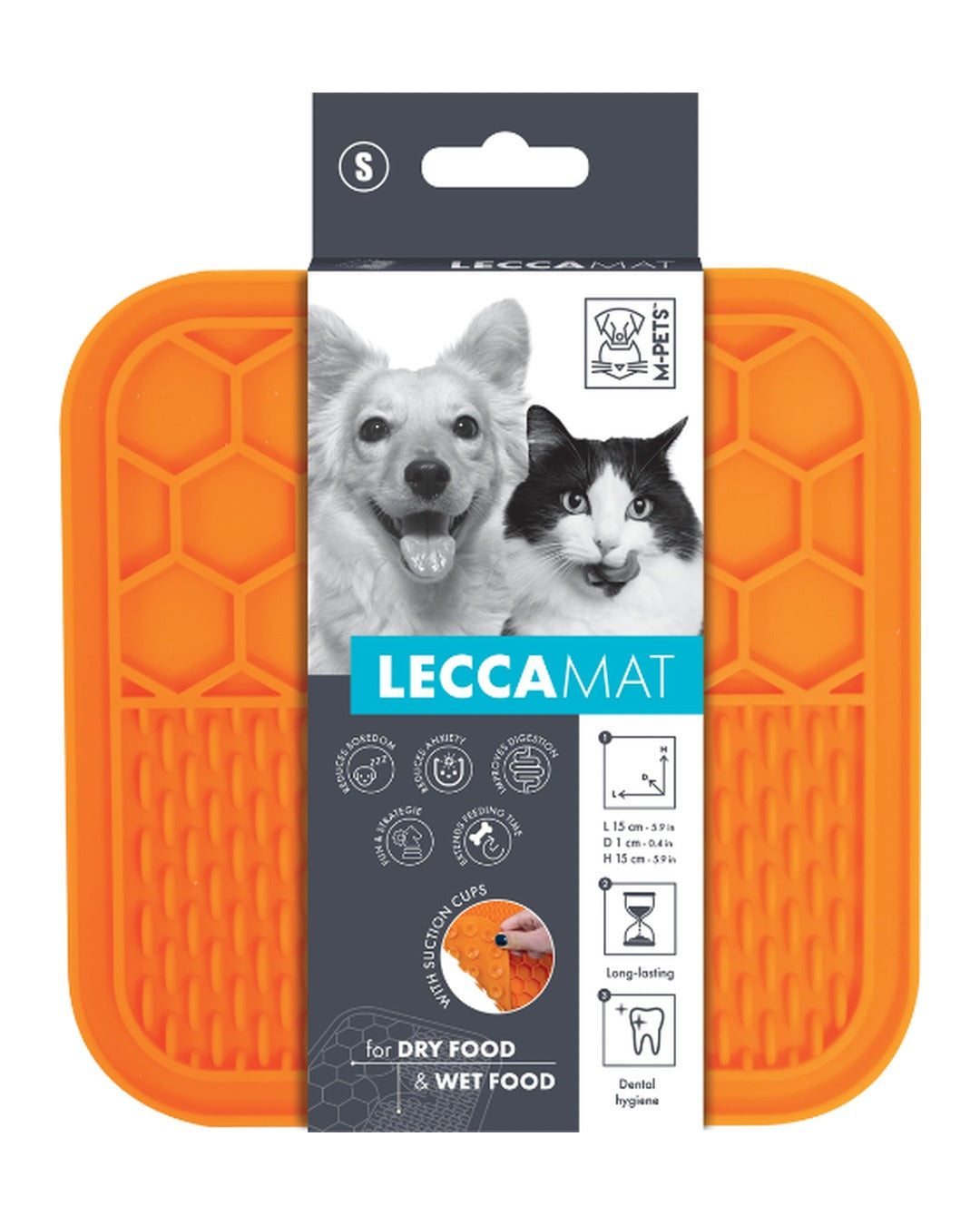 Vantuzlu Yalama Matı Yavaş Besleme Kedi ve Köpek M-Pets Lecca Mat