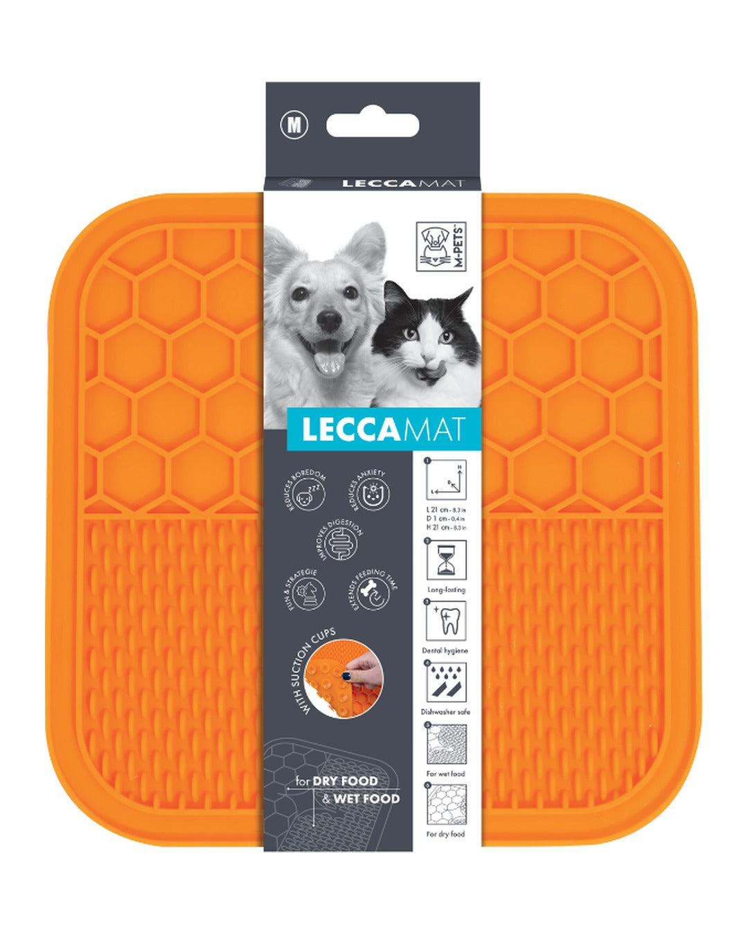 Vantuzlu Yalama Matı Yavaş Besleme Kedi ve Köpek M-Pets Lecca Mat