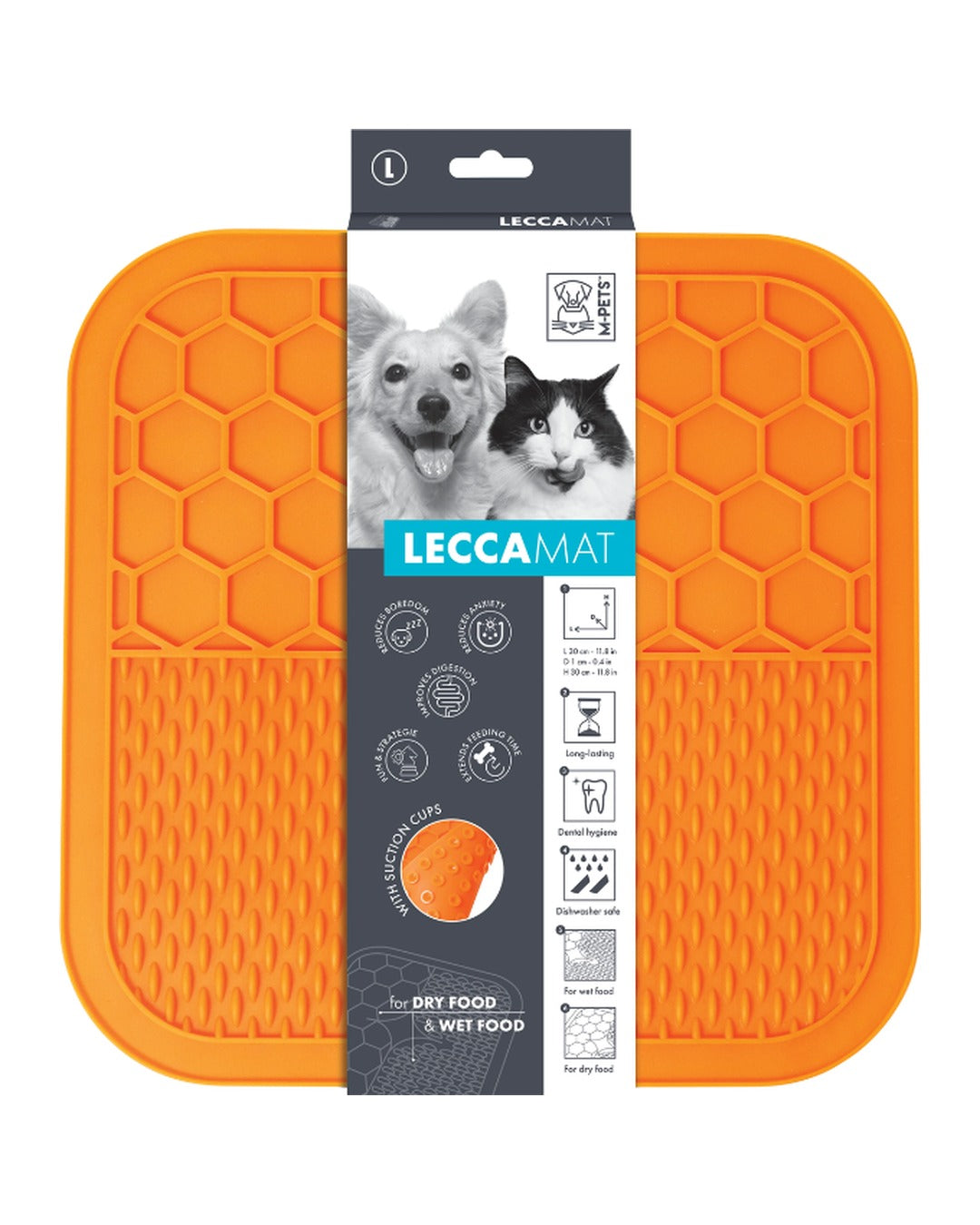 Vantuzlu Yalama Matı Yavaş Besleme Kedi ve Köpek M-Pets Lecca Mat