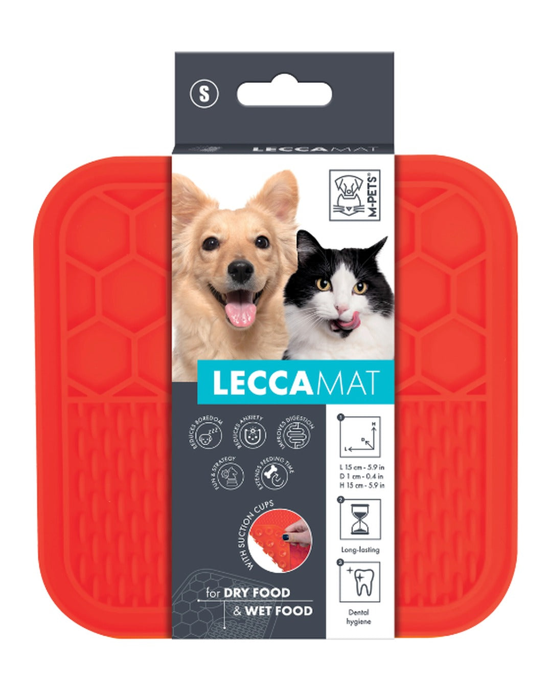 Vantuzlu Yalama Matı Yavaş Besleme Kedi ve Köpek M-Pets Lecca Mat