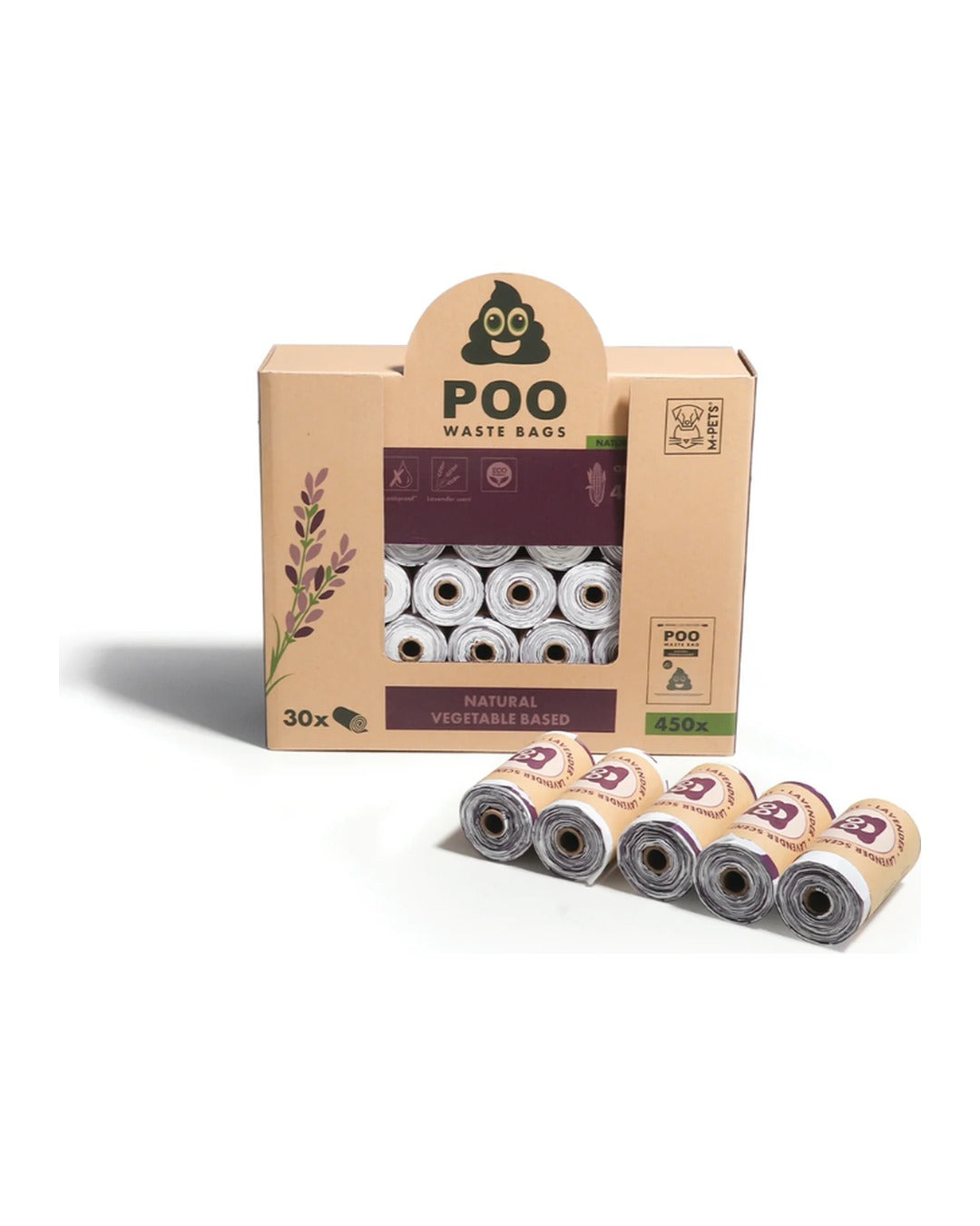 Lavanta Kokulu Bitkisel Bazlı Köpek Kaka Poşeti M-Pets POO Lavender