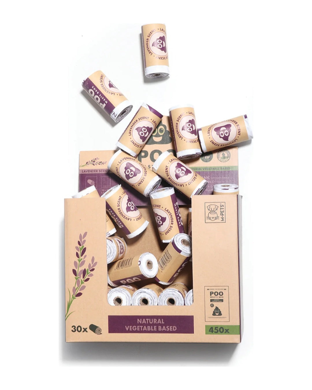 Lavanta Kokulu Bitkisel Bazlı Köpek Kaka Poşeti M-Pets POO Lavender