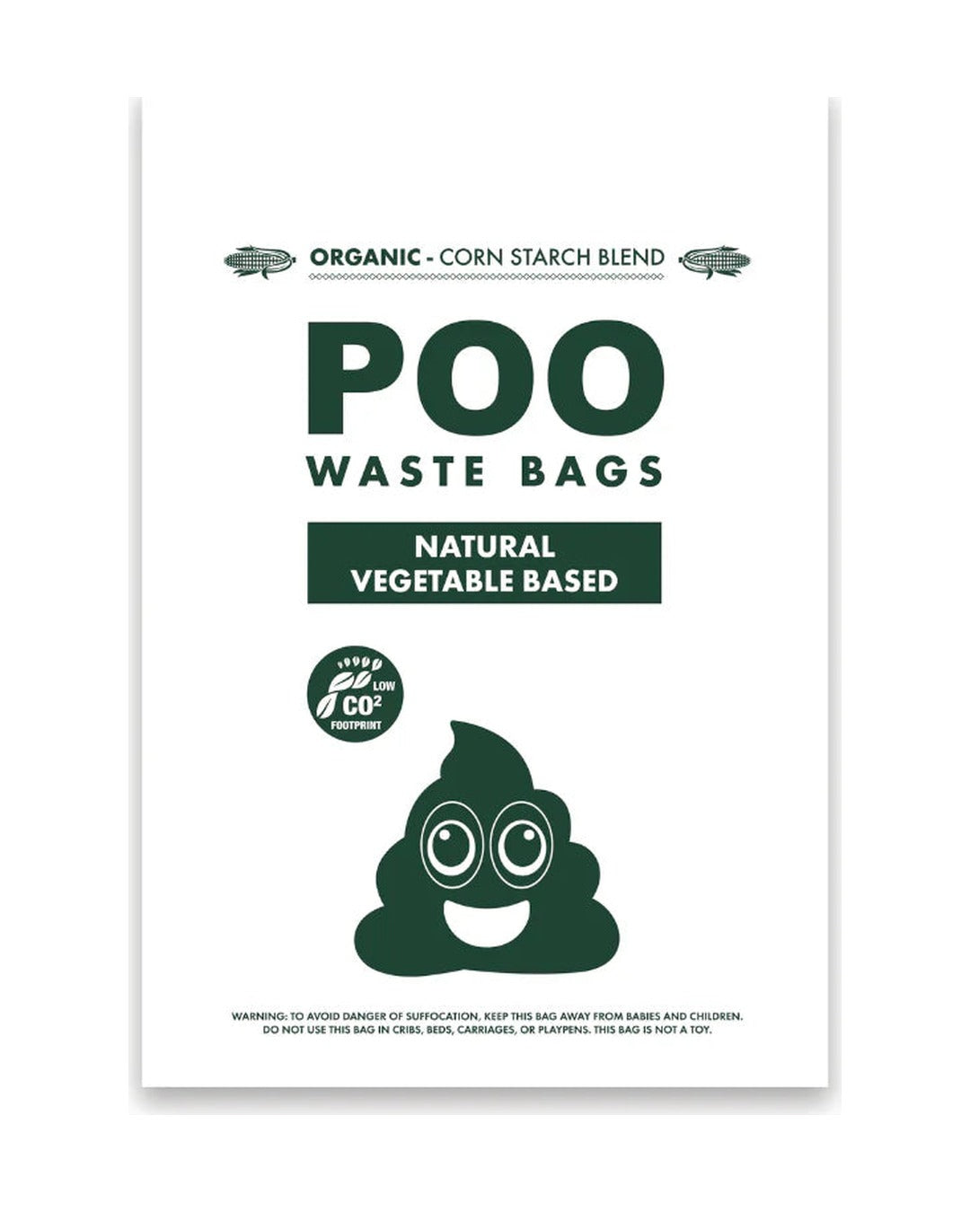 Kokusuz Bitkisel Bazlı Köpek Kaka Poşeti 8 Rulo 120li M-Pets POO Vegetable Based Natural