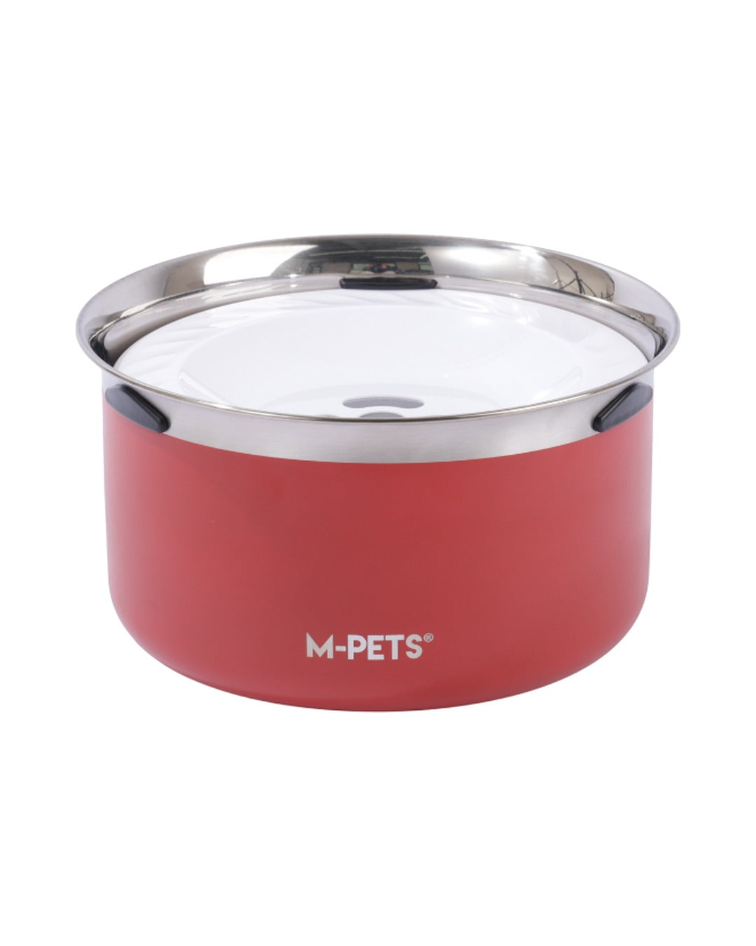 M-Pets Splash Control taşırmaz köpek su kabı kırmızı
