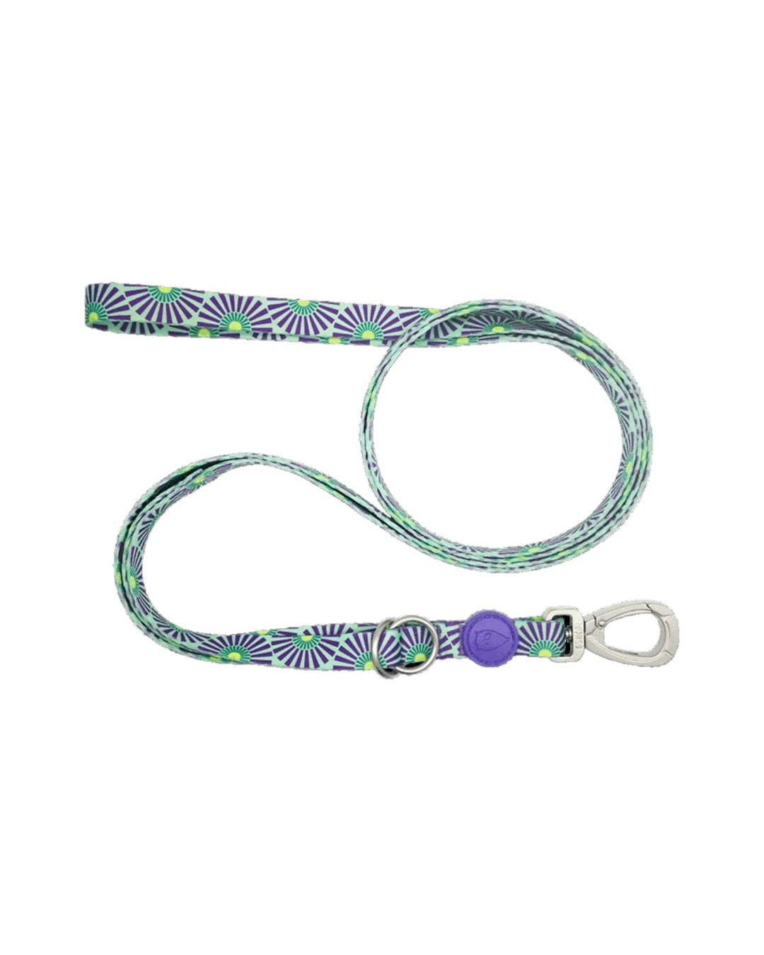 Ayarlanabilir Çok Fonksiyonlu Saten Mor Mint Güneş Desenli Köpek Gezdirme Kayışı Morso Colored Sun Multifunction Leash