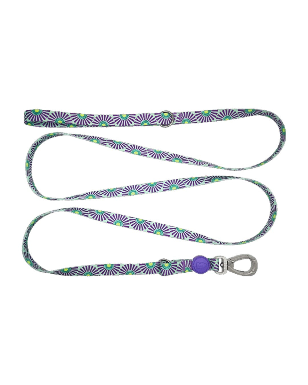 Ayarlanabilir Çok Fonksiyonlu Saten Mor Mint Güneş Desenli Köpek Gezdirme Kayışı Morso Colored Sun Multifunction Leash