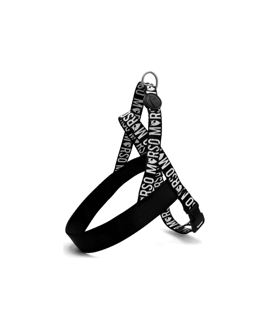 Neopren Göğüs Pedli Norveç Tipi Siyah Beyaz Logo Yazılı Köpek Göğüs Tasması Morso Ego Norwegian Harness