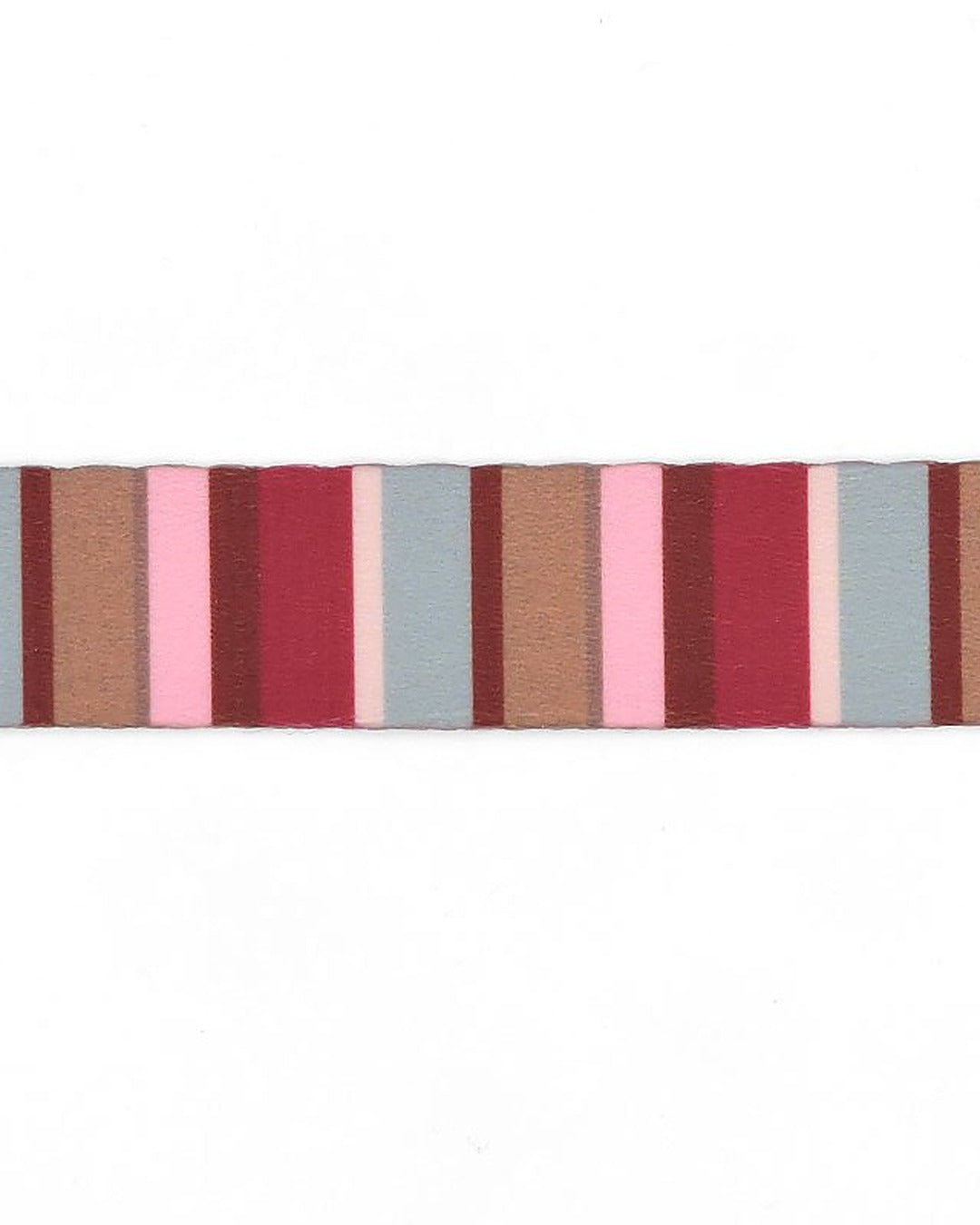 Saten Bordo Pembe Çizgili Köpek Gezdirme Kayışı Morso Skyline Leash