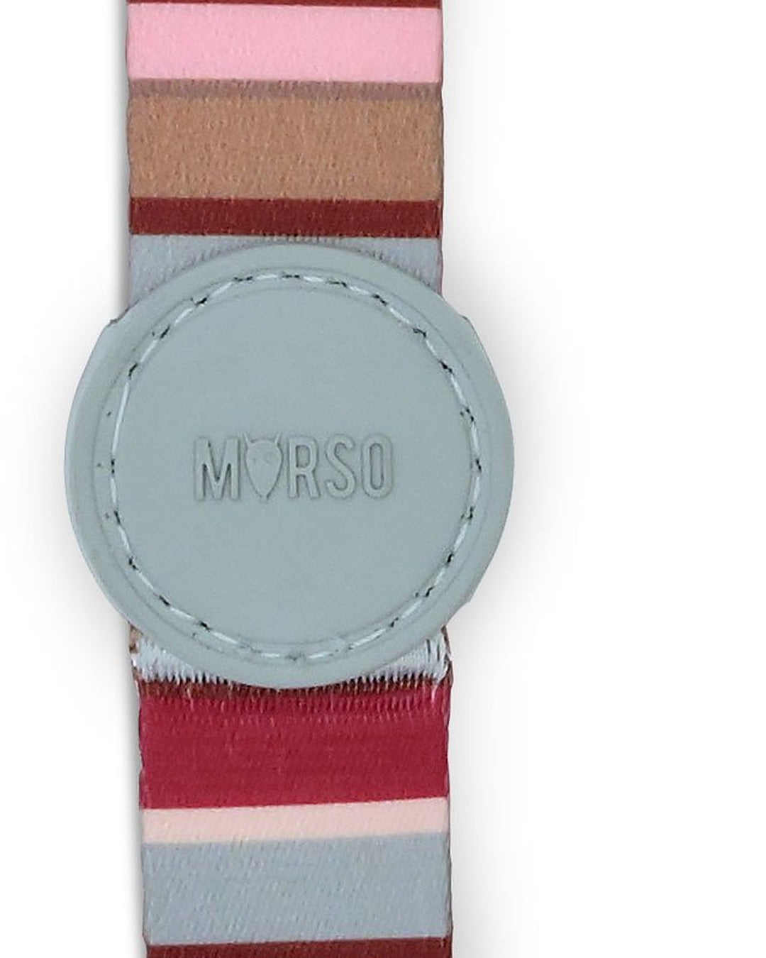 Saten Bordo Pembe Çizgili Köpek Gezdirme Kayışı Morso Skyline Leash