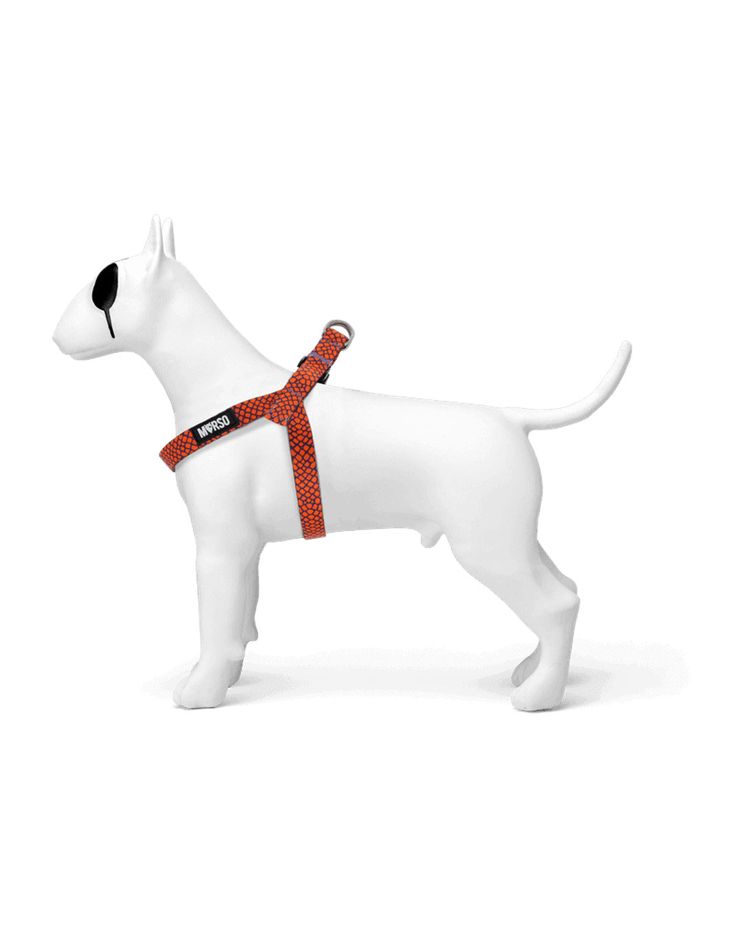 Mini Turuncu Mor Sürüngen Desenli Küçük Irk Köpek Göğüs Tasması Morso Urban Lizard Mini Harness