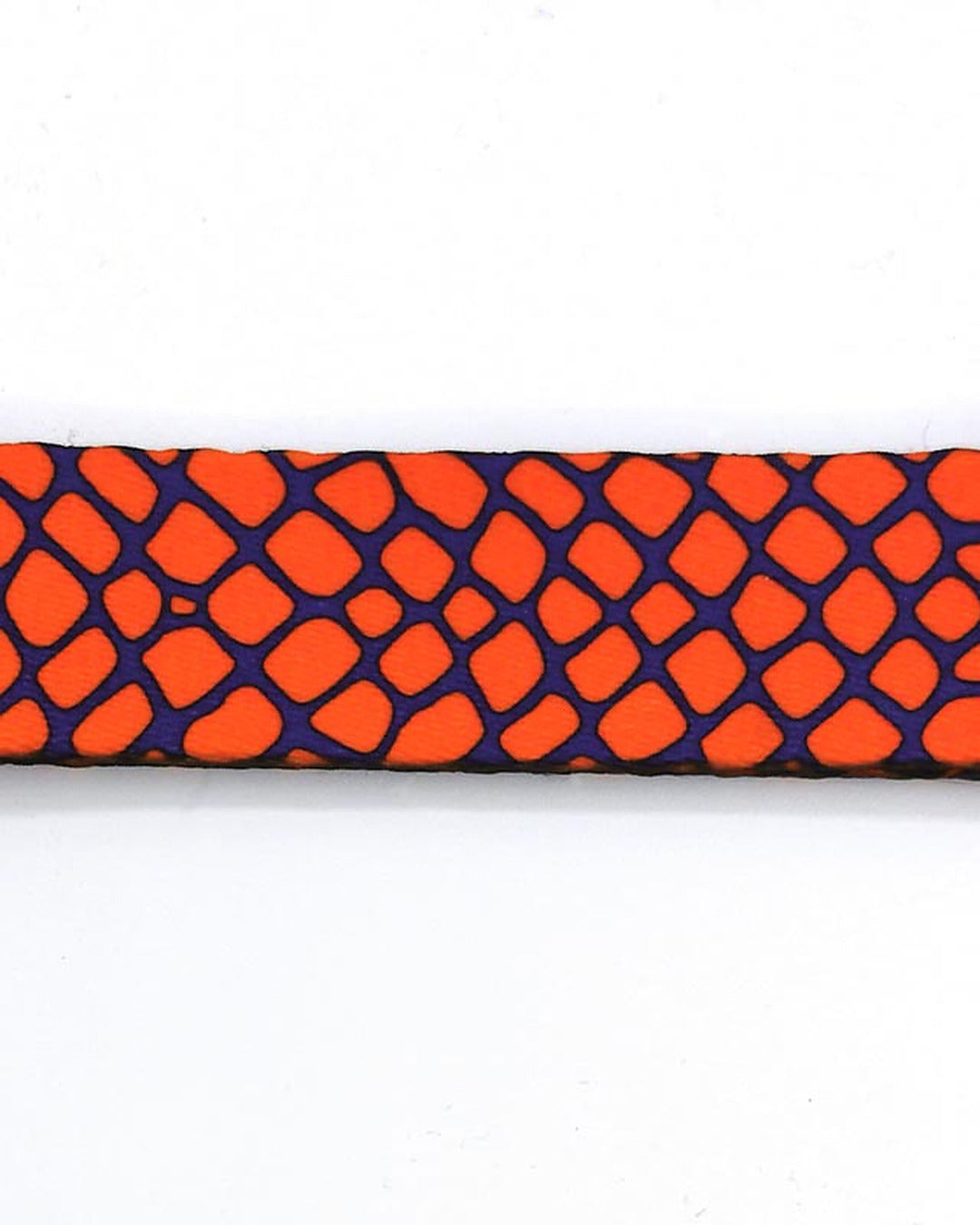 Ayarlanabilir Turuncu Mor Sürüngen Desenli Köpek Araç Emniyet Kemeri Morso Urban Lizard Safety Belt