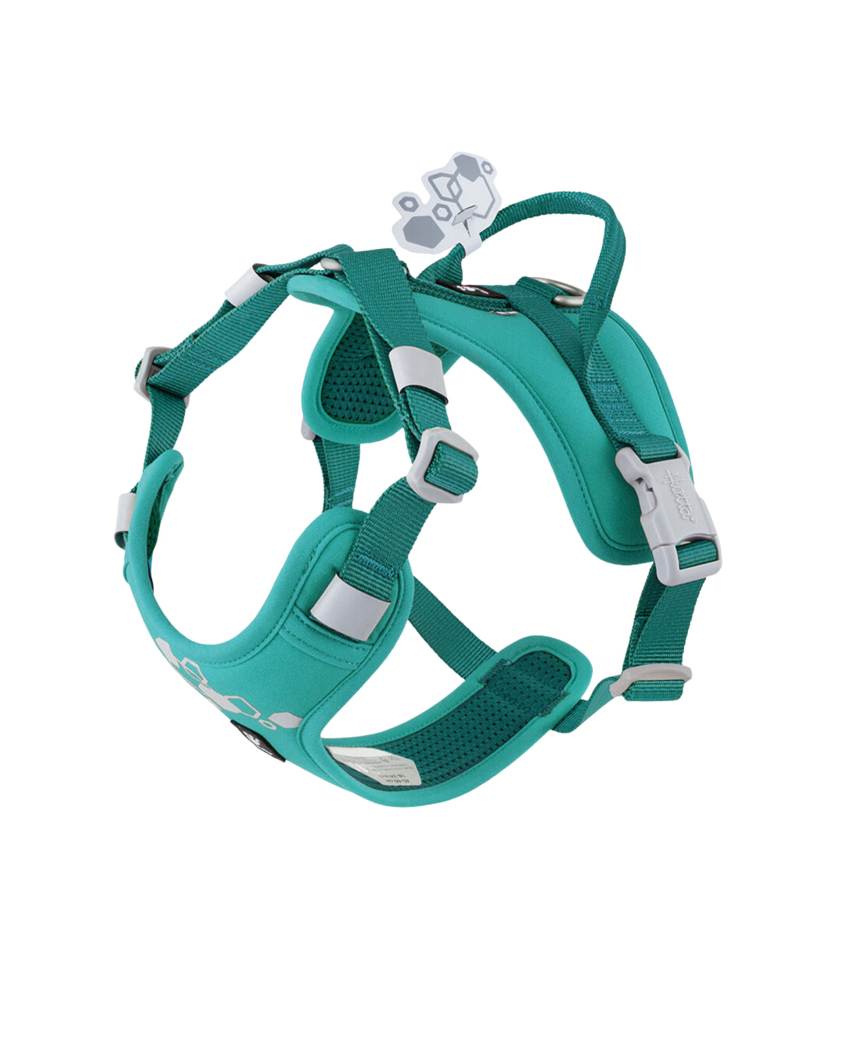 Önden Çift Tokalı Tutamaklı Neopren Dolgulu Reflektörlü Köpek Göğüs Tasması Hurtta Weekend Warrior Harness II ECO