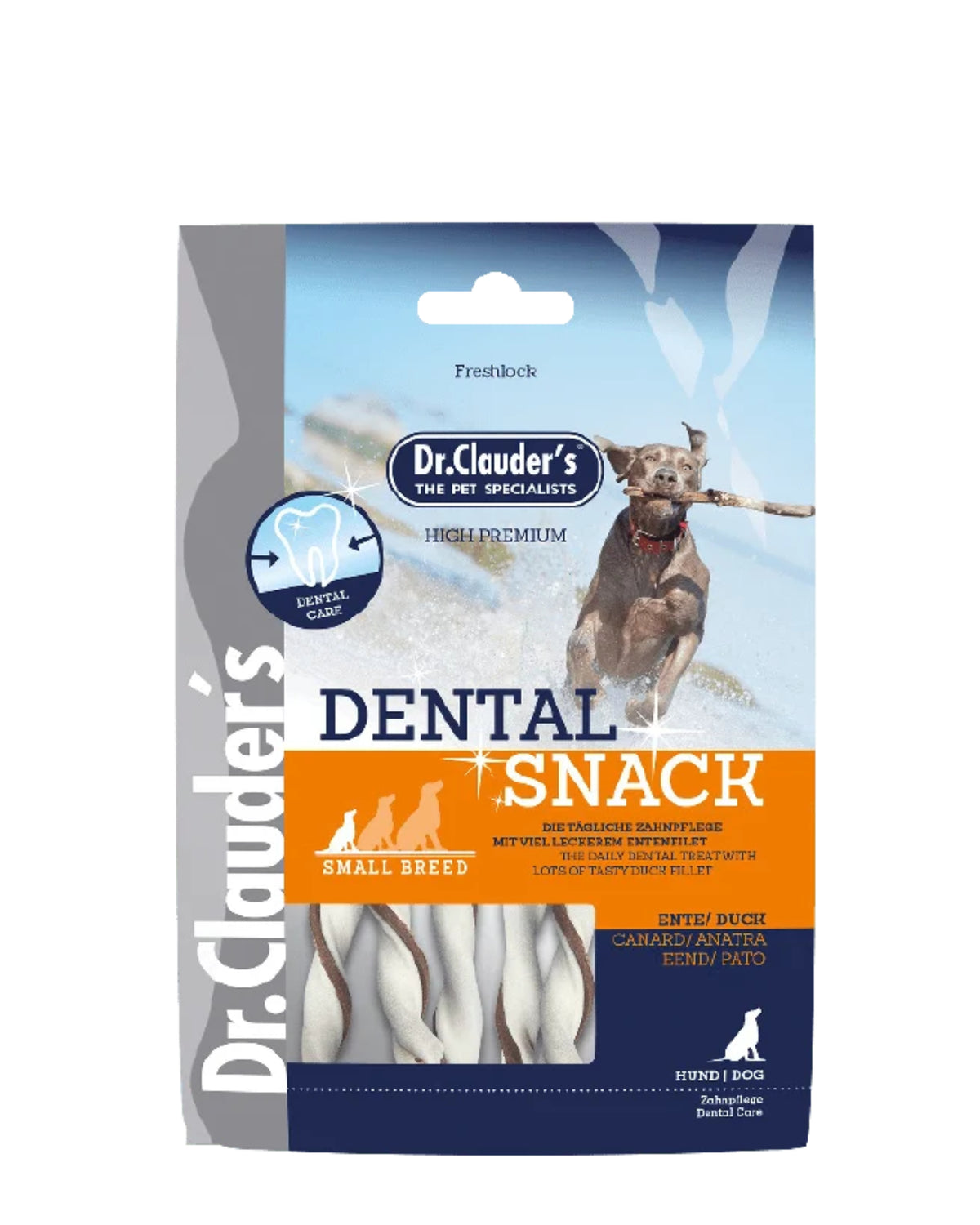 Ördekli Küçük Irk Köpek Diş Bakım Ödülü Dr. Clauder's Dental Snack Duck Small, 80 g