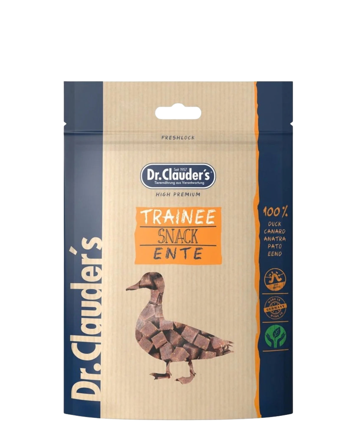 Ördekli Şerit Kedi ve Köpek Ödülü Dr.Clauder's Large Stripes Duck 80g