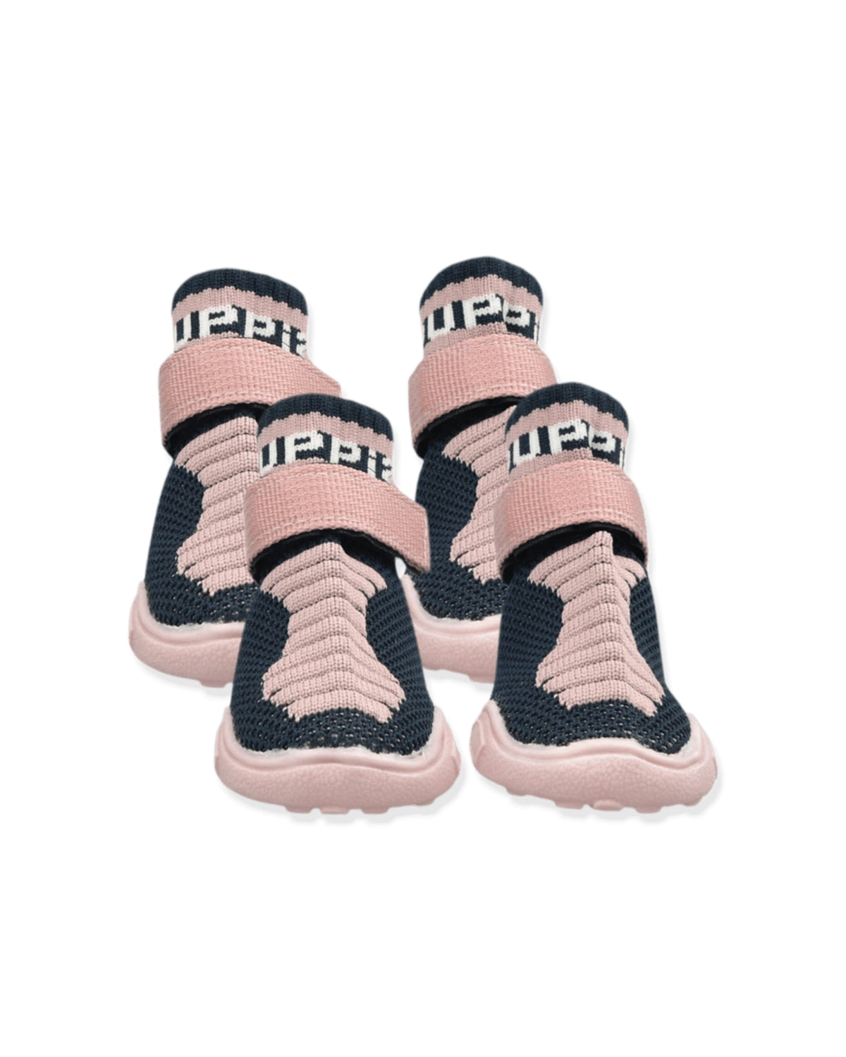 Örgü Kumaş Pembe Köpek Patiği Puppia Knitted Comfort Shoes