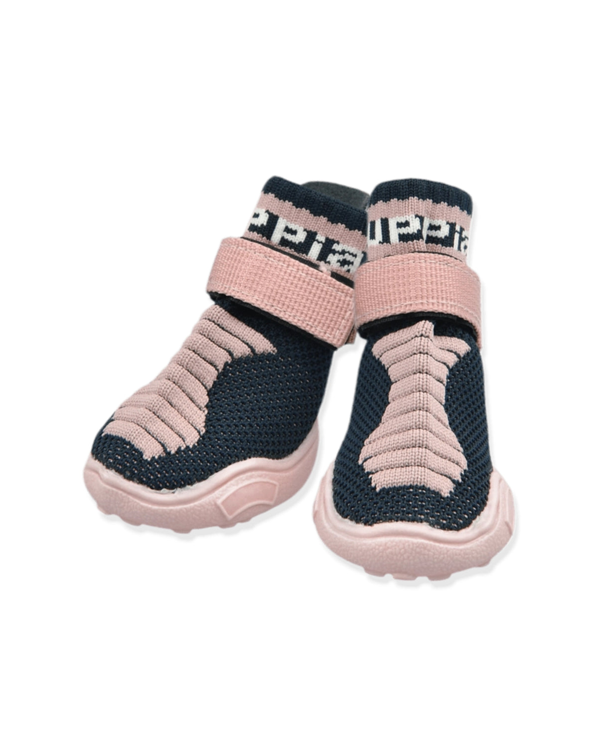 Örgü Kumaş Pembe Köpek Patiği Puppia Knitted Comfort Shoes