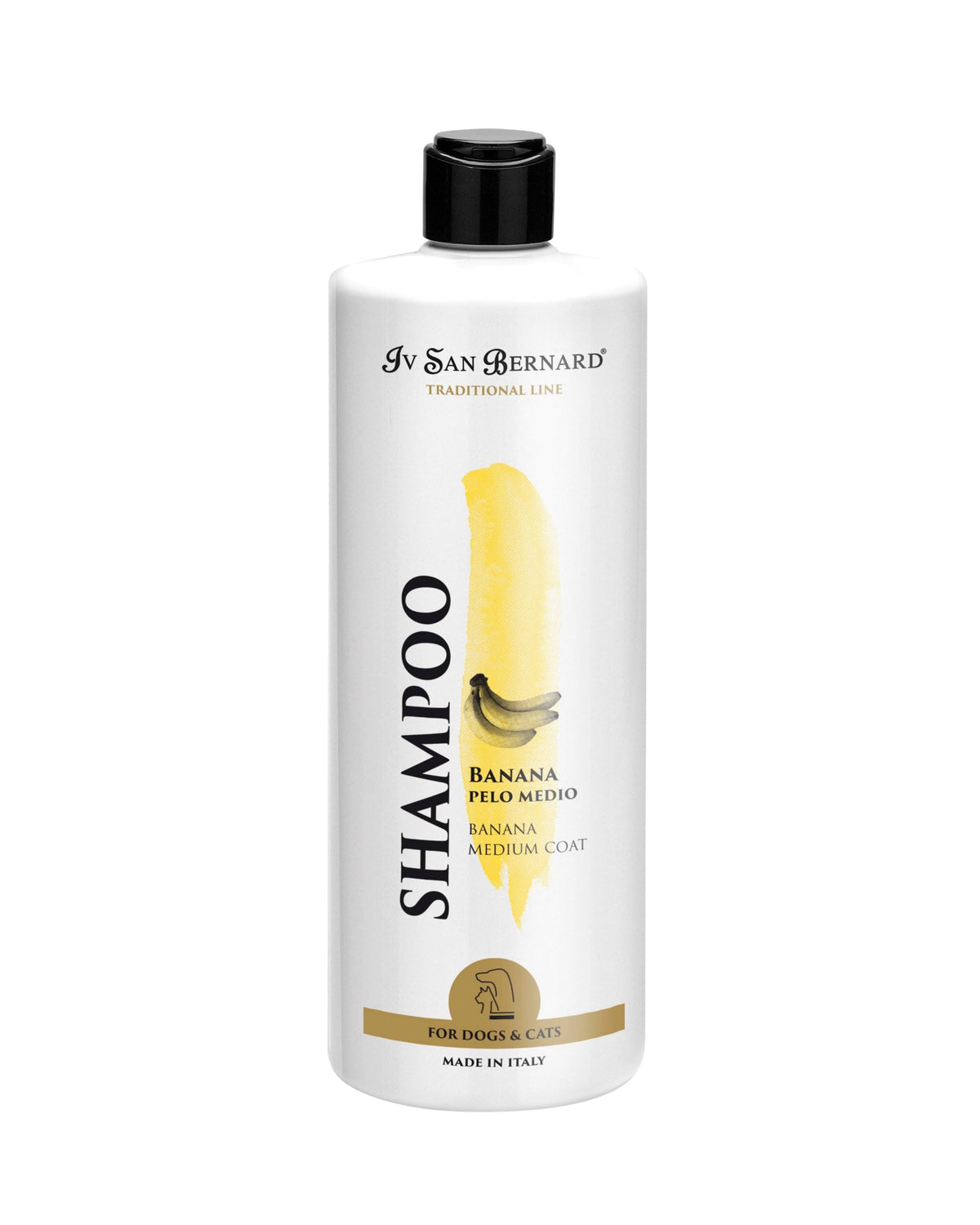 Orta Uzunlukta Tüylü Kedi ve Köpekler İçin Muzlu Şampuan Iv San Bernard Banana, 500ml