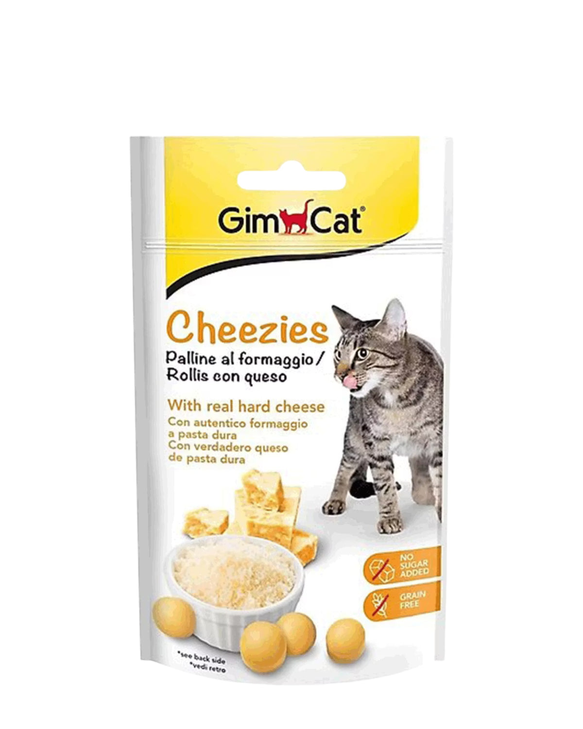 Peynirli Tahılsız Çıtır Kedi Ödül Tableti GimCat Cheezies 10 g