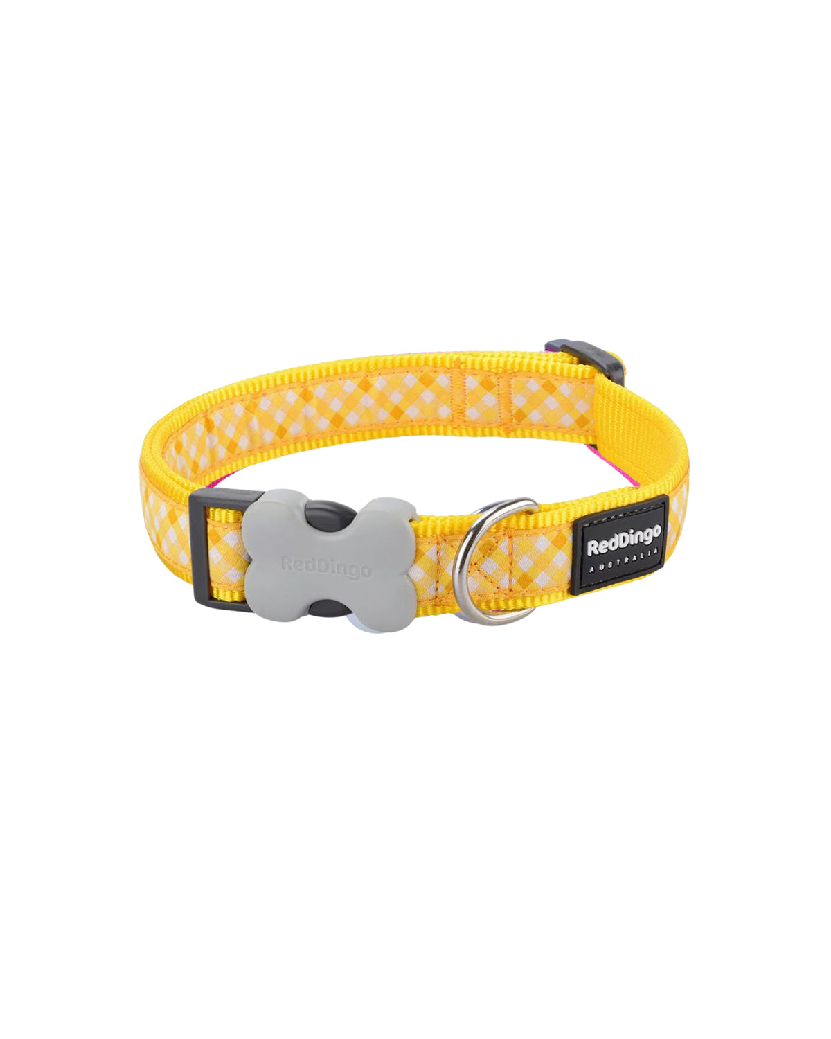 Pötikare Desenli Köpek Boyun Tasması Red Dingo Gingham