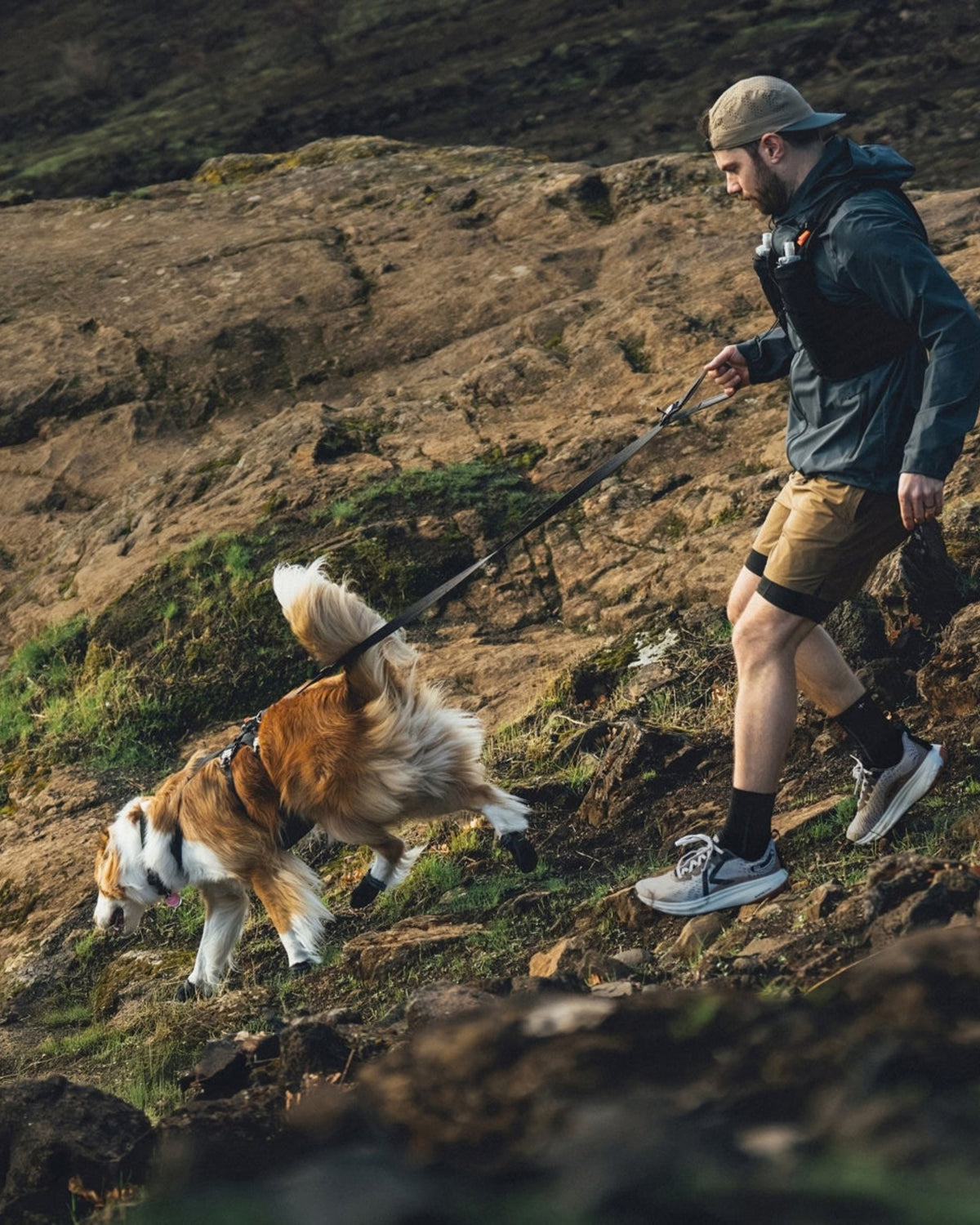 Reflektif Köpek Gezdirme Kayışı Ruffwear Ridgeline Siyah