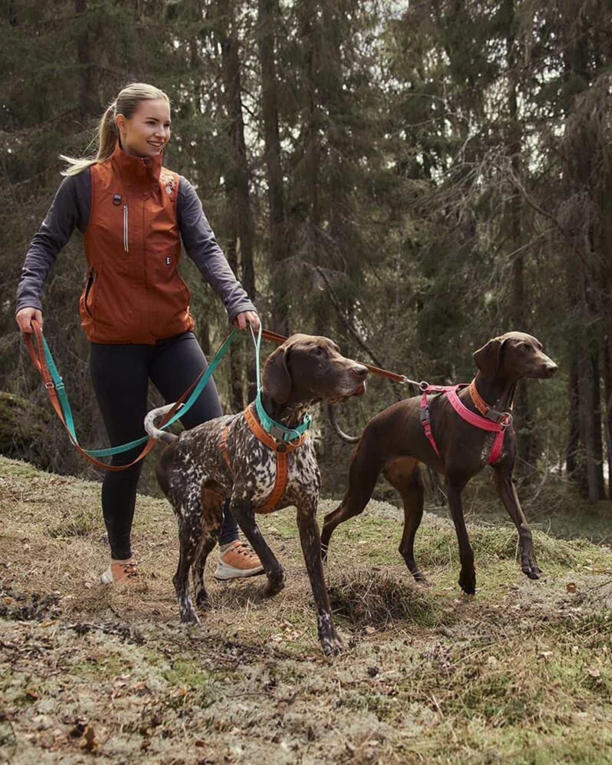 Reflektörlü Köpek Gezdirme Kayışı Hurtta Casual ECO, 180*20