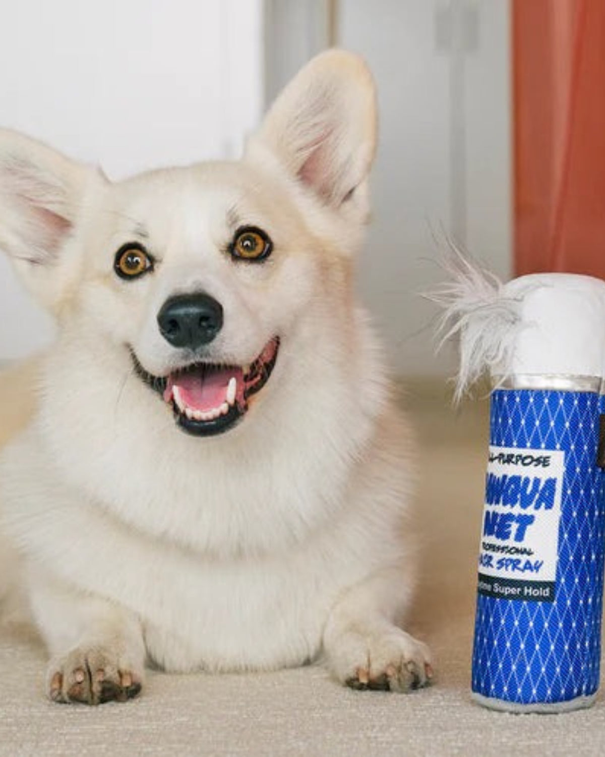 Saç Spreyi Figürlü Kahkaha Sesli Hışırtılı Mavi Peluş Köpek Oyuncağı P.L.A.Y. 80s Classics Pawqua Net