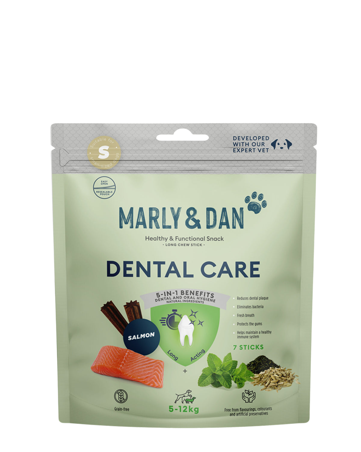 Somonlu Köpek Diş Bakım Çubuğu Marly&Dan Dental Care Sticks