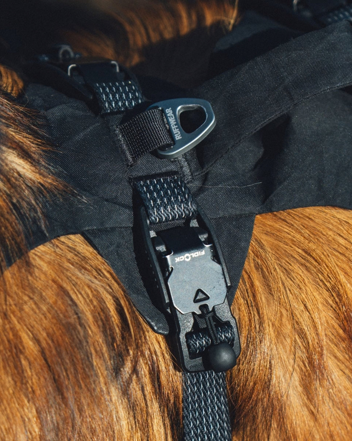 Su Geçirmez Köpek Göğüs Tasması Ruffwear Ridgeline Siyah