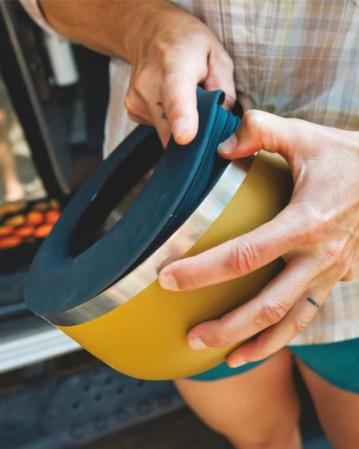 Su Sıçratmayan Gri Kap Halkası Ruffwear Basecamp Anti Splash Bowl Insert